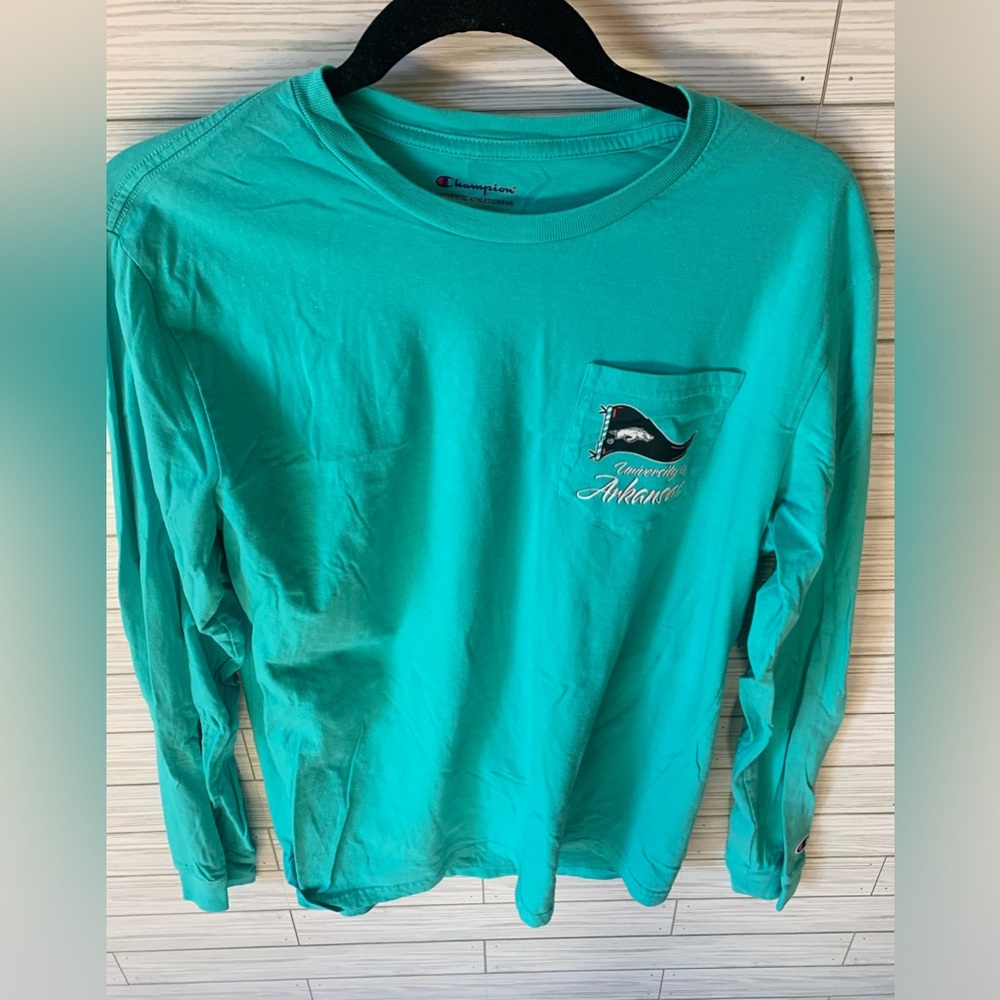 Champion long sleeve t shirt Arkansas razor back football